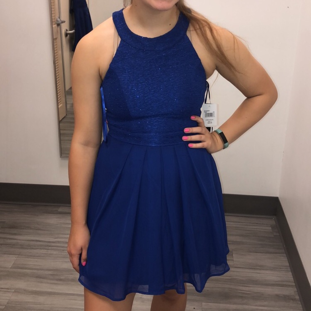 Blue homecoming dress